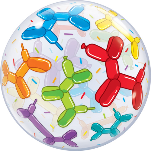56cm Single Bubble Balloon Dogs #13085 - Each (Pkgd.) 