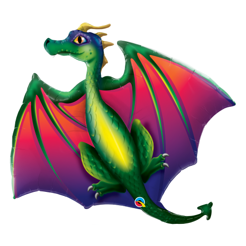 112cm Shape Animal Mythical Dragon Foil Balloon  #13587 - Each (Pkgd.)