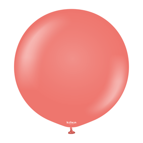 90cm Standard Coral Kalisan Plain Latex Balloons #13623416 - Pack of 2