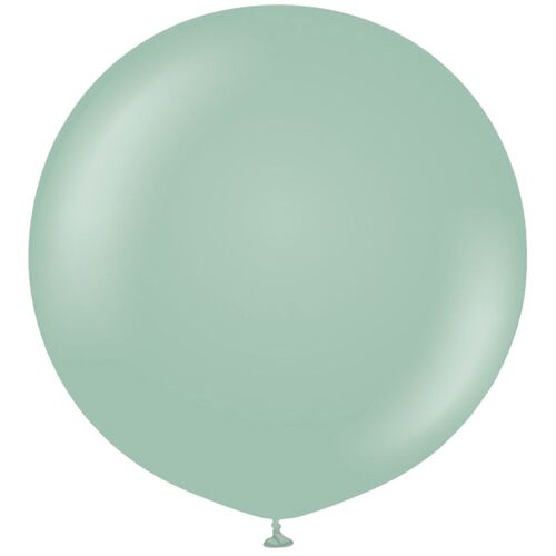 90cm Retro Winter Green Kalisan Plain Latex Balloons #13680086 - Pack of 2
