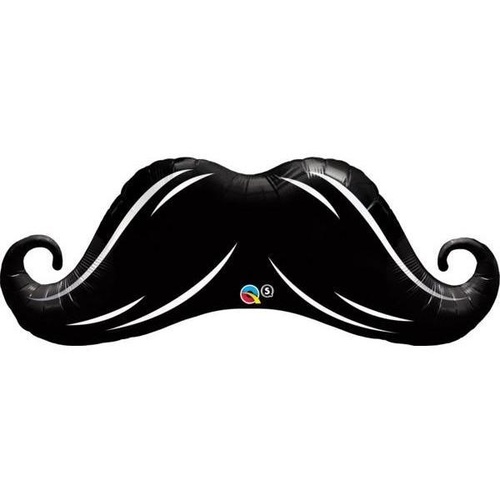 105cm Shape Foil Mustache SW #15380 - Each (pkgd.) TEMPORARILY UNAVAILABLE