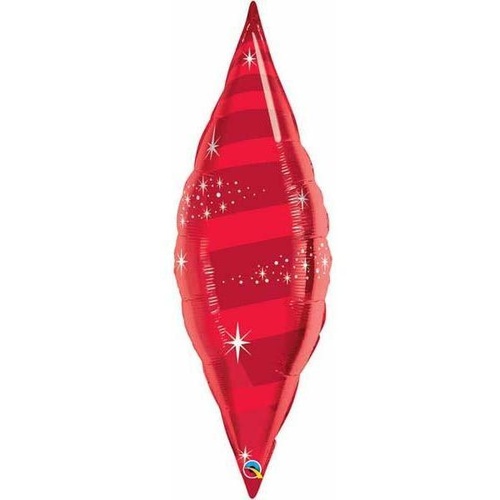 95cm Taper Taper Swirl Ruby Red #15569 - Each (Unpkgd.) SPECIAL ORDER ITEM