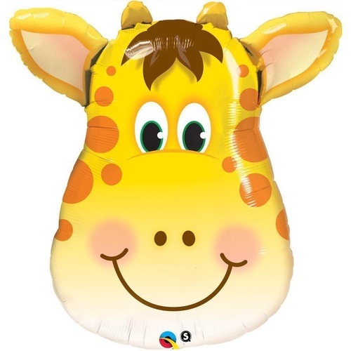 80cm Shape Foil Jolly Giraffe SW #16095 - Each (pkgd.) TEMPORARILY UNAVAILABLE