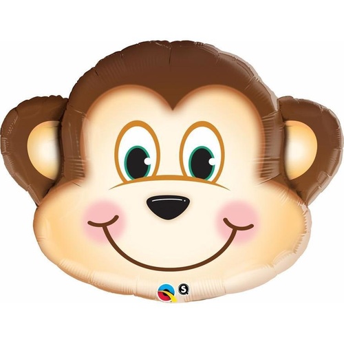 88cm Shape Foil Mischievous Monkey SW #16097 - Each (pkgd.) 