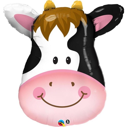 80cm Shape Foil Contented Cow SW #16455 - Each (pkgd.) TEMPORARILY UNAVAILABLE