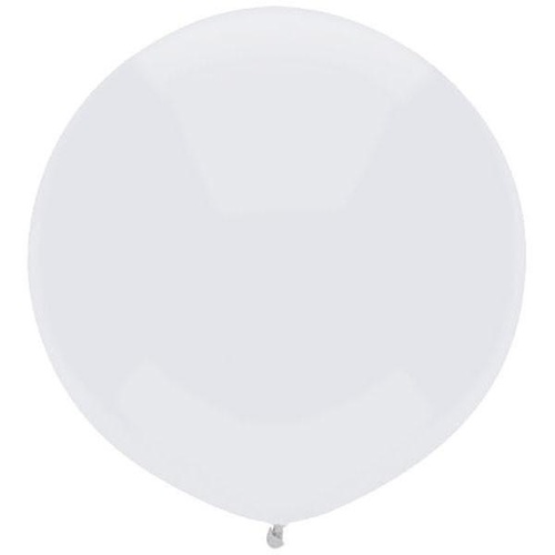 43cm Round Bright White Outdoor Balloon#16597 - Pack of 50 TEMPORARILY UNAVAILABLE