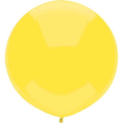 43cm Round Sun Yellow Outdoor Balloon#16598 - Pack of 50 