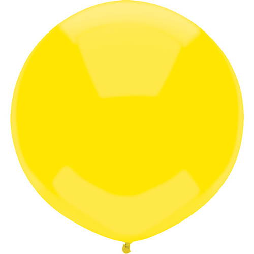 43cm Round Lemon Yellow Outdoor Balloon#16601 - Pack of 50 