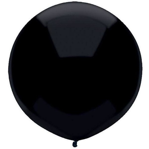 43cm Round Pitch Black Outdoor Balloon#16604 - Pack of 50 TEMPORARILY UNAVAILABLE