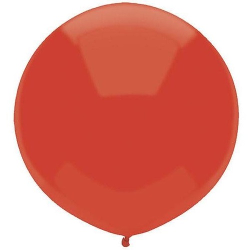 43cm Round Real Red Outdoor Balloon#16605 - Pack of 50 LOW STOCK