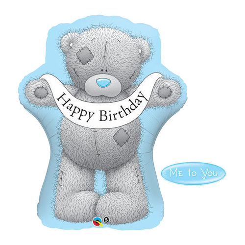 90cm Shape Foil Tatty Teddy Birthday Banner SW #16624 - Each (pkgd.) SPECIAL ORDER ITEM