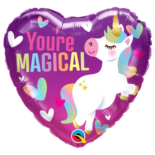 45cm Heart Foil You're Magical Unicorn #16757 - Each (Pkgd.)