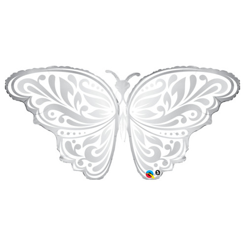 Shape Butterfly Wedding Foil Balloon 110cm #17091 - Each (Pkgd.) TEMPORARILY UNAVAILABLE