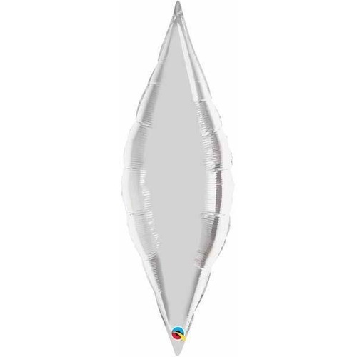 68cm Taper Silver Plain Foil #17134 - Each (Unpkgd.) SPECIAL ORDER ITEM