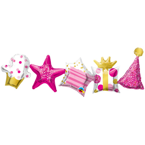 104cm Garland Balloon Birthday Garland Pink #17763 - Each (Pkgd.)