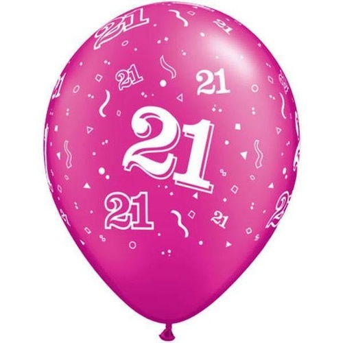 DISC 28cm Round Pearl Magenta 21-A-Round #1855325 - Pack of 25