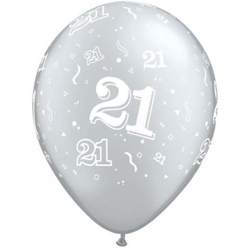 28cm Round Silver 21-A-Round #1855725 - Pack of 25