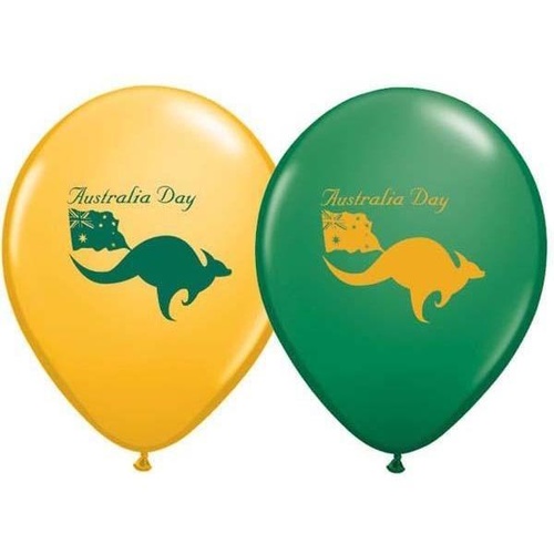 28cm Round Green & Goldenrod Australia Day #18561 - Pack of 50 SOLD OUT 2021