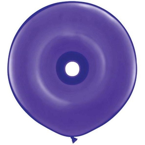 40cm Donut Purple Violet Qualatex Plain Latex Donut #18622 - Pack of 25 SPECIAL ORDER ITEM
