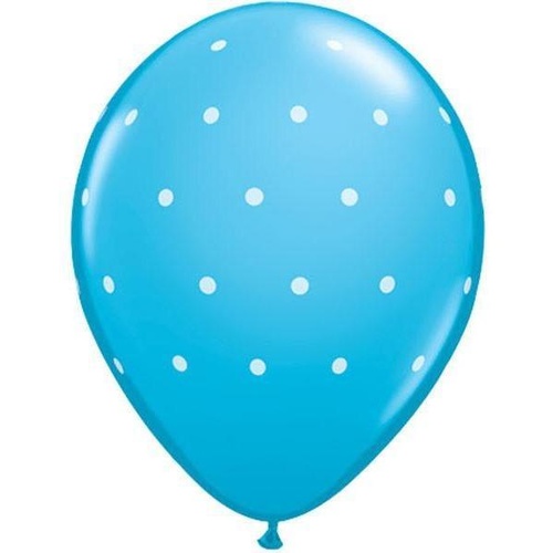 28cm Round Robin's Egg Small Polka Dots #19066 - Pack of 50 SPECIAL ORDER ITEM