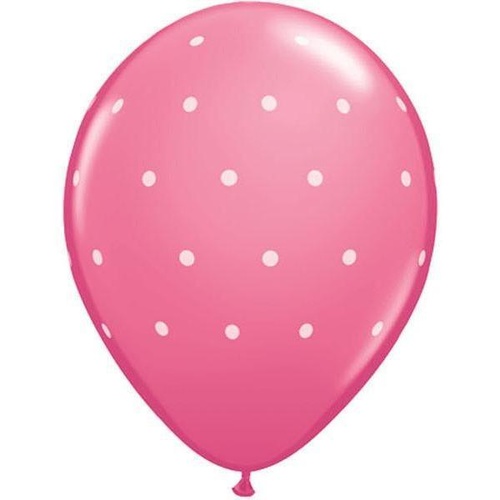 28cm Round Rose Small Polka Dots #19067 - Pack of 50 SPECIAL ORDER ITEM - TEMPORARILY UNAVAILABLE