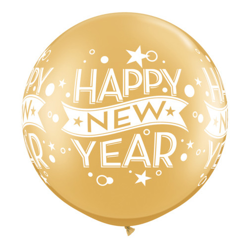 90cm Round Gold New Year Confetti Dots #19174 - Pack of 2 TEMPORARILY UNAVAILABLE