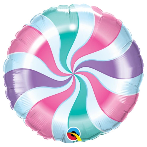 45cm Round Candy Pastel Swirl #19852 - Each (Pkgd.) 