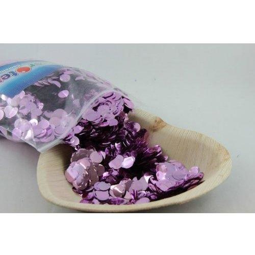 Confetti 1cm Metallic Lilac 250 grams #204606 - Resealable Bag