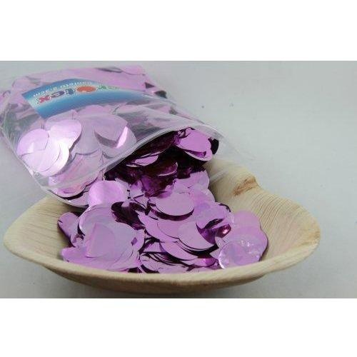 Confetti 2.3cm Metallic Lilac 250 grams #204626 - Resealable Bag