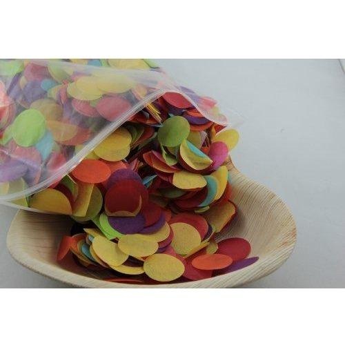 Confetti 2.3cm Tissue Assorted 250 grams #204671 - Resealable Bag