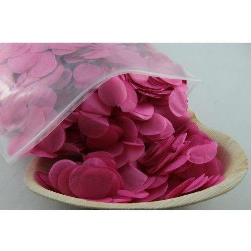 Confetti 2.3cm Tissue Hot Pink 250 grams #204672 - Resealable Bag TEMPORARILY UNAVAILABLE