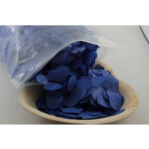 Confetti 2.3cm Tissue Blue 250 grams #204673 - Resealable Bag