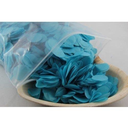 Confetti 2.3cm Tissue Light Blue 250 grams #204675 - Resealable Bag TEMPORARILY UNAVAILABLE