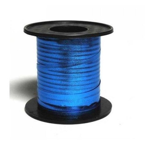Ribbon Curling Metallic Blue 225 metres long x 5mm wide #205213 - Each 