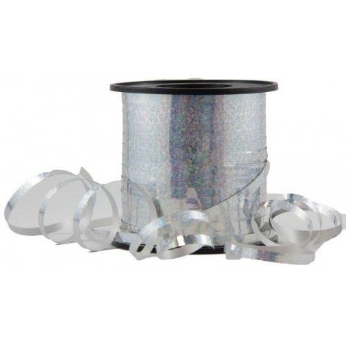 Ribbon Curling Holographic Silver 225 metres long x 5mm wide #205241 - Each 