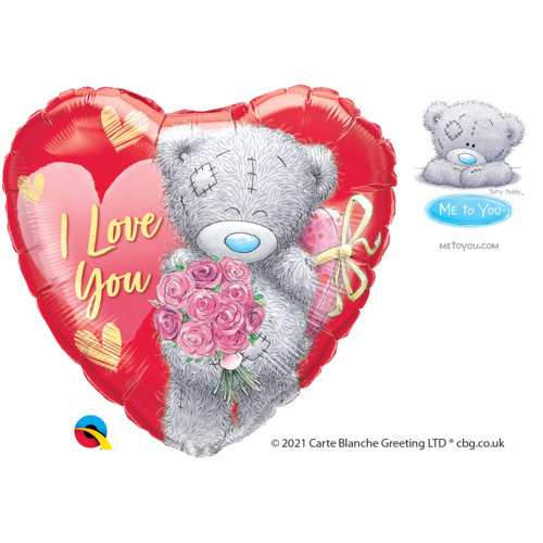 45cm Heart Foil Tatty Teddy I Love You Bouquet #21304 - Each (Pkgd.) 
