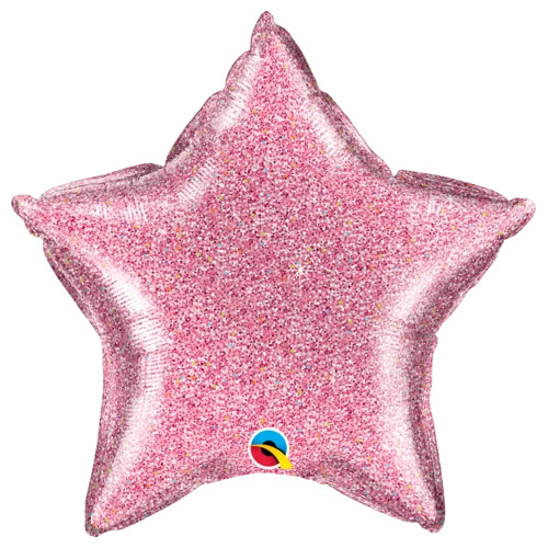 50cm Star Foil Glittergraphic Pink #21619 - Each (Pkgd.) 
