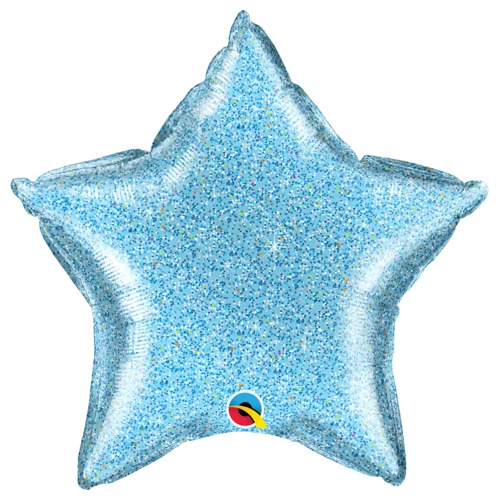 50cm Star Foil Glittergraphic Blue #21622 - Each (Pkgd.)