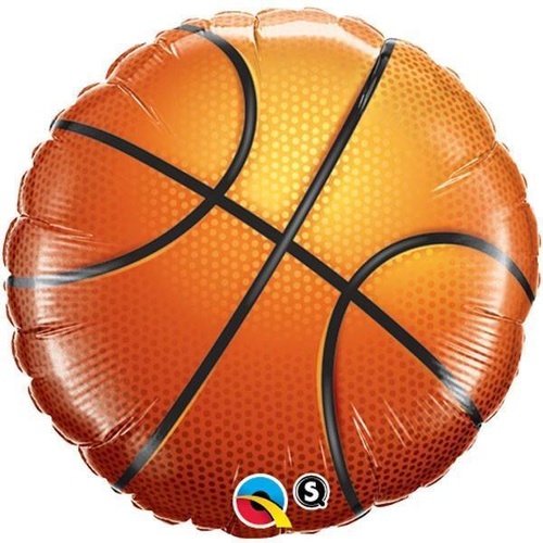 45cm Round Foil Basketball #21812 - Each (Pkgd.) TEMPORARILY UNAVAILABLE