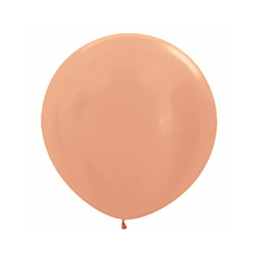 90cm Metallic Rose Gold (568) Sempertex Latex Balloons #222723 - Pack of 3