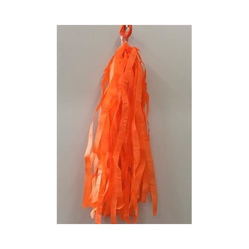 Tassels Tissue 30cm Pre-Cut Bright Orange #22TTBO - Pack of 16