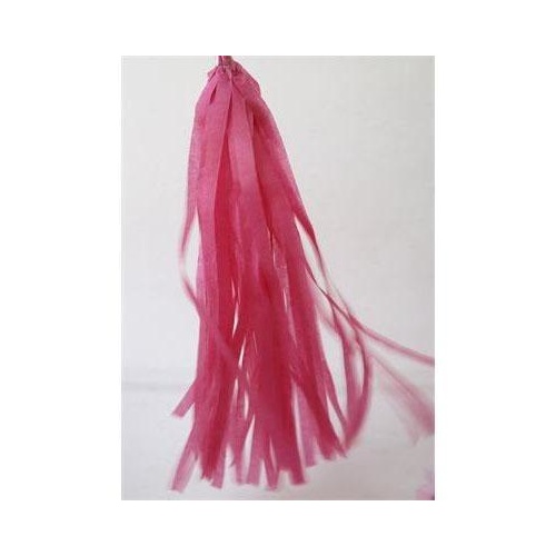 Tassels Tissue 30cm Pre-Cut Hot Pink #22TTHPK - Pack of 15 