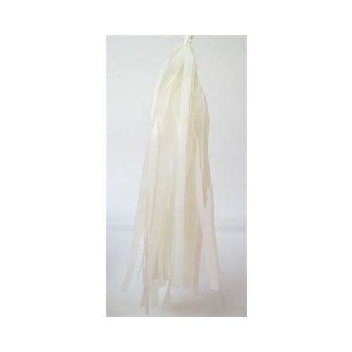 Tassels Tissue 30cm Pre-Cut Ivory #22TTIVR - Pack of 15 TEMPORARILY UNAVAILABLE