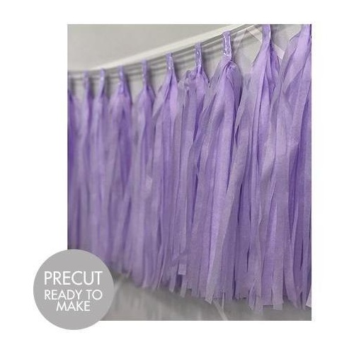 Tassels Tissue 30cm Pre-Cut Lilac #22TTLIL - Pack of 15 TEMPORARILY UNAVAILABLE 