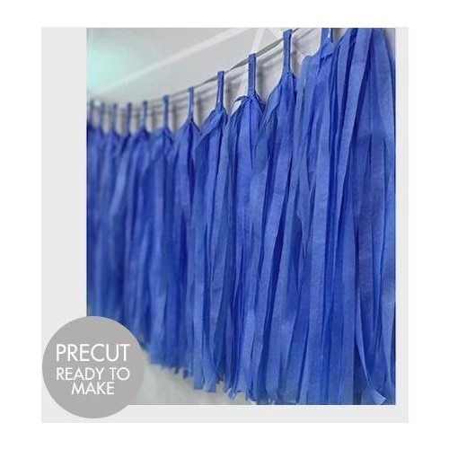 Tassels Tissue 30cm Pre-Cut Royal Blue #22TTROY - Pack of 15 TEMPORARILY UNAVAILABLE