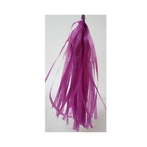 Tassels Tissue 30cm Pre-Cut Plum #22TTVIO - Pack of 15