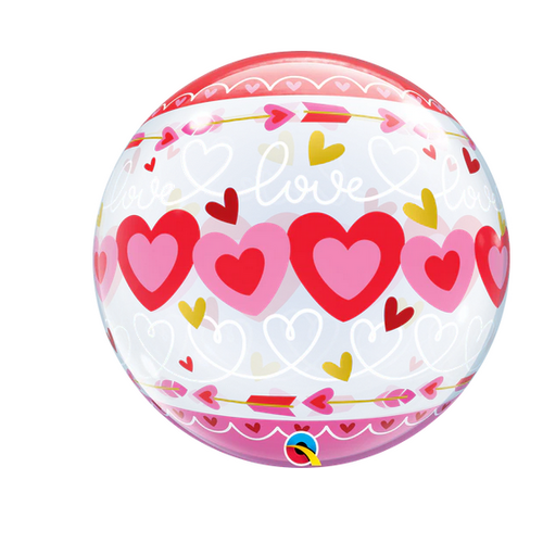 56cm Single Bubble Love Connected Hearts #24076 - Each (Pkgd.)