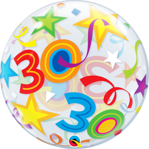 DISC 56cm Single Bubble 30 Brilliant Stars #24168 - Each