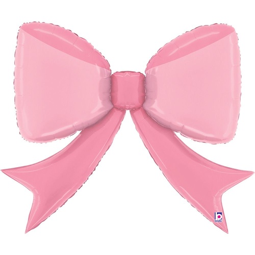 104cm Shape Pretty Pink Bow Foil Shape #2525439P - Each (pkgd.) 