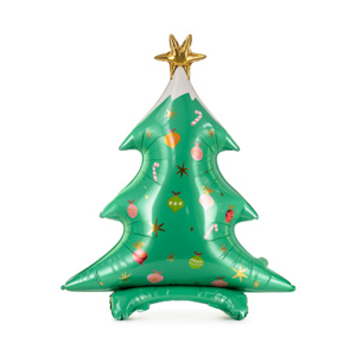 94cm Standing Shape Foil Balloon Matte Christmas Tree with Star #2526114 - Each (Pkgd.) 